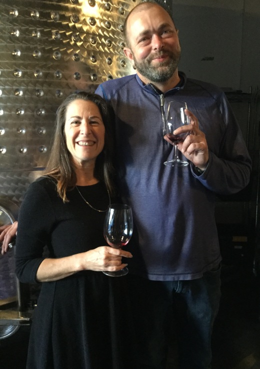 Cynthia and winemaker